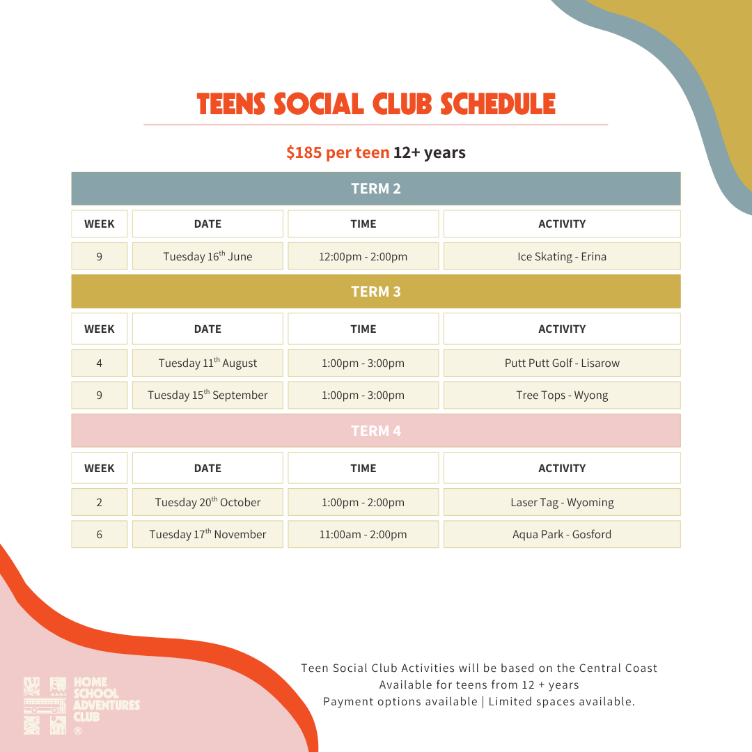 Teens Social Club - Mid Year Intake